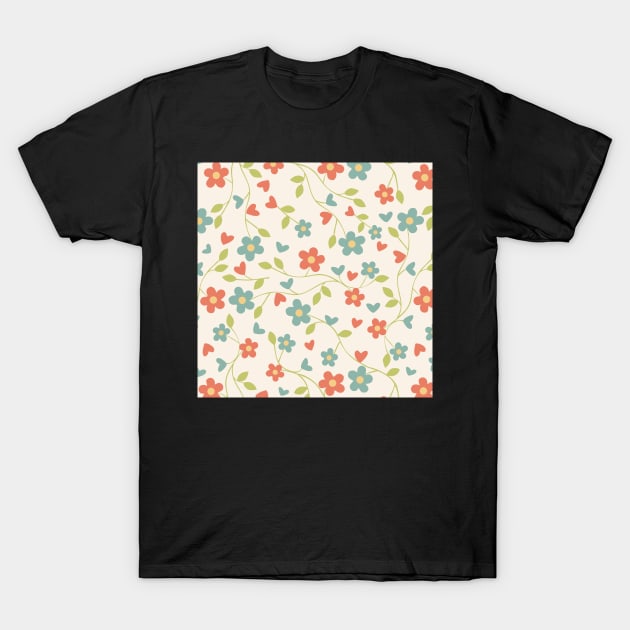 Floral Pattern 2 T-Shirt by ToughCookie98